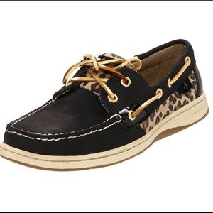 Sperry boat shoes women 10 Bluefish animal print